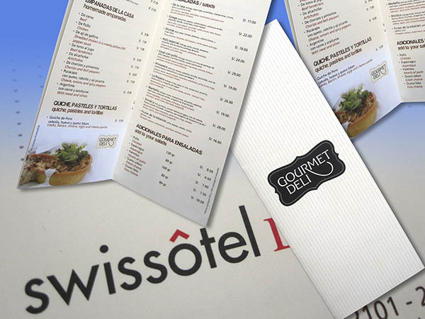 Armen Paper imprime le menu en papier de pierre des restaurants de Swissôtel